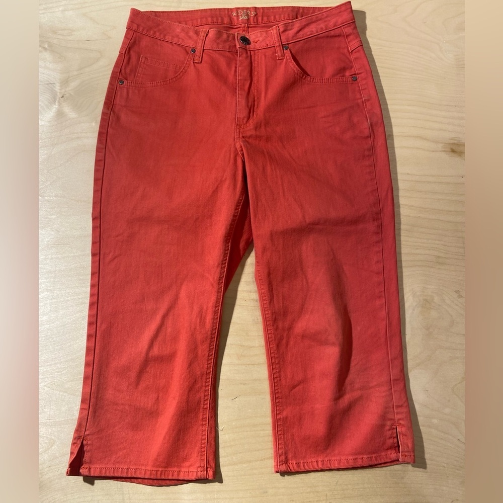 Lee Riders Red Capris 10 M (MY) - Picture 1 of 6